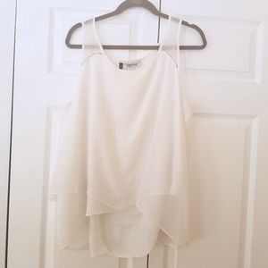 Jennifer Lopez floaty chiffon tank top